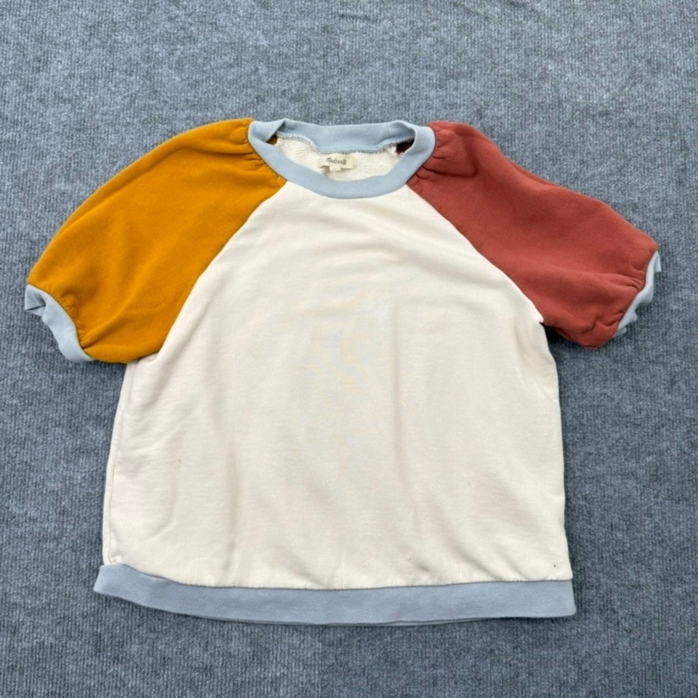 Madewell Colorblock Raglan Sweatshirt Tee Women S Retro Boho Cottage Indie Soft